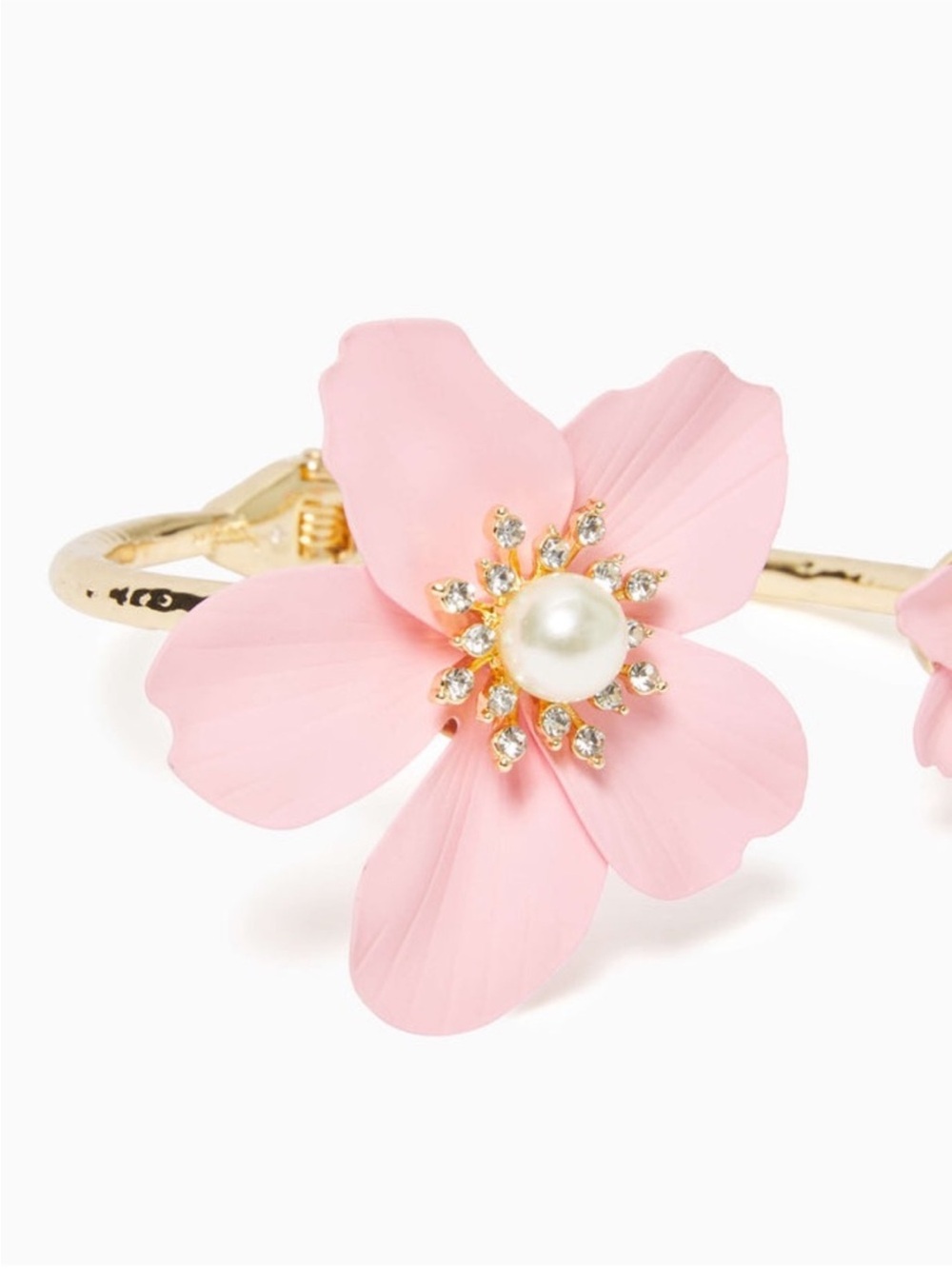 NWT Lilly Pulitzer Pearl Orchid Bracelet Pink Gold Fairy Flowers Conch Shell